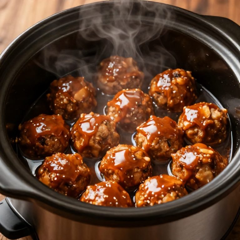 Easy Slow Cooker Sweet and Sour Meatballs