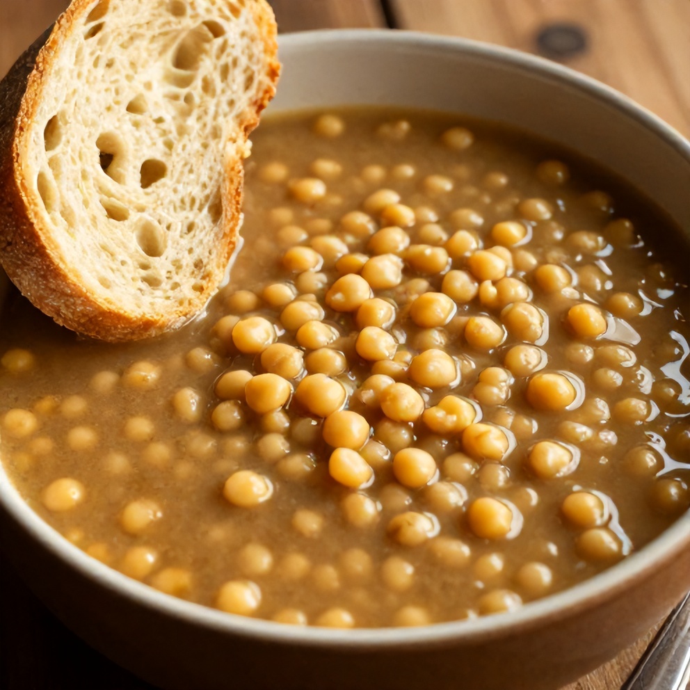 Split Pea Soup with Crusty Bread
