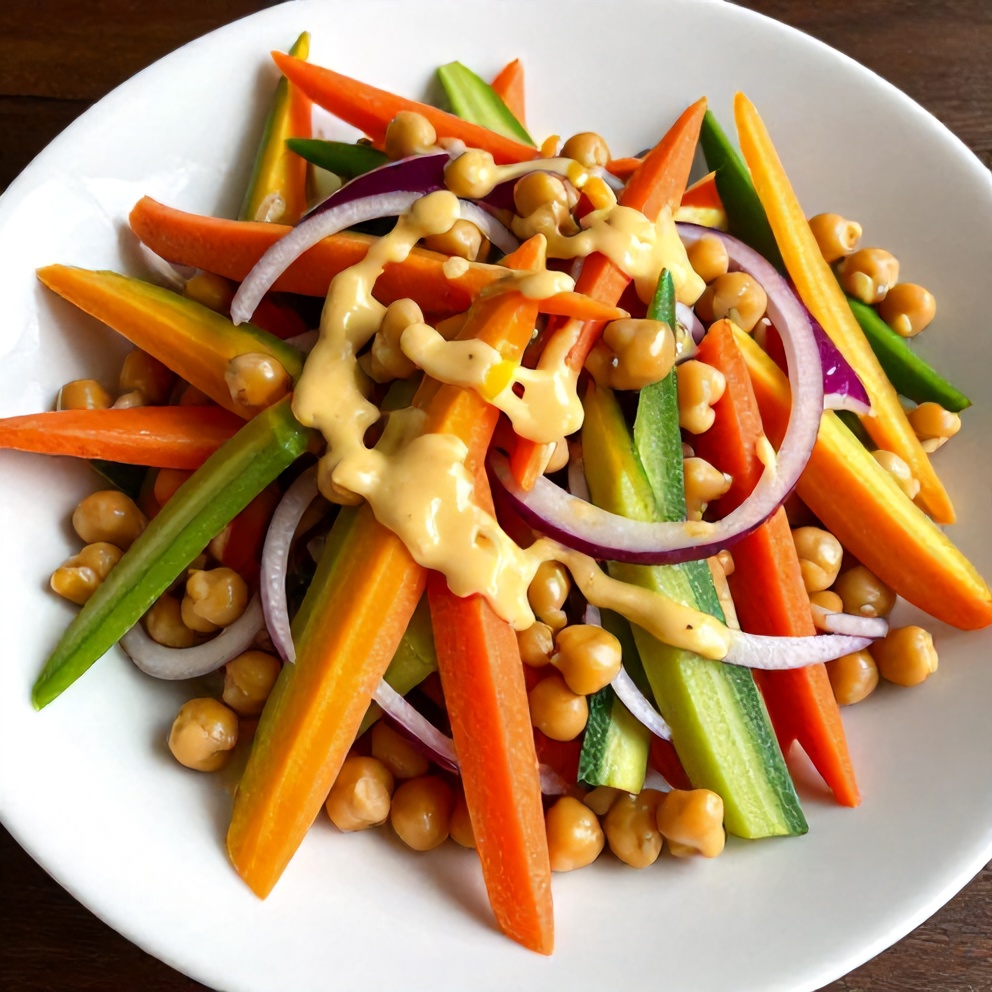 Easy Carrot Chickpea Salad