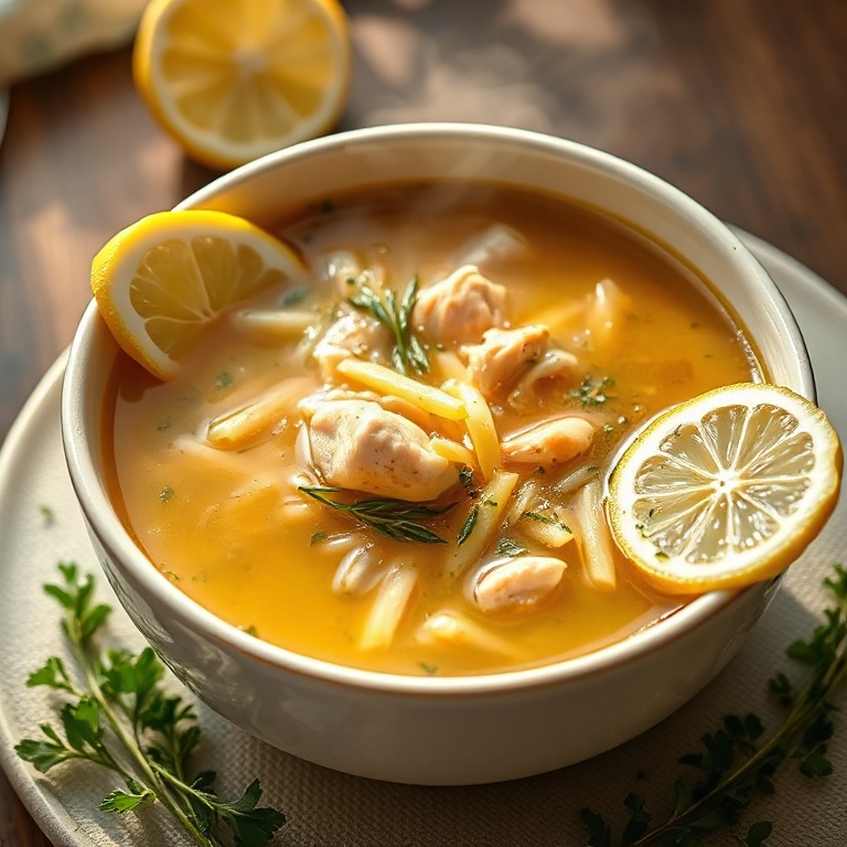 Easy Spring Lemon Chicken Orzo Soup