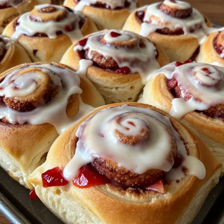 Easy Strawberry Cinnamon Rolls