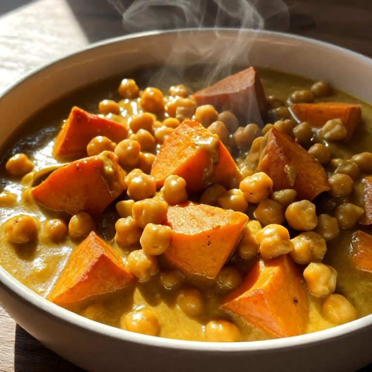 Easy Sweet Potato Chickpea Curry