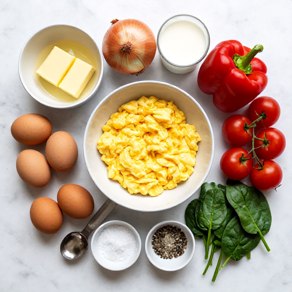 Veggie Scrambled Eggs Ingredients