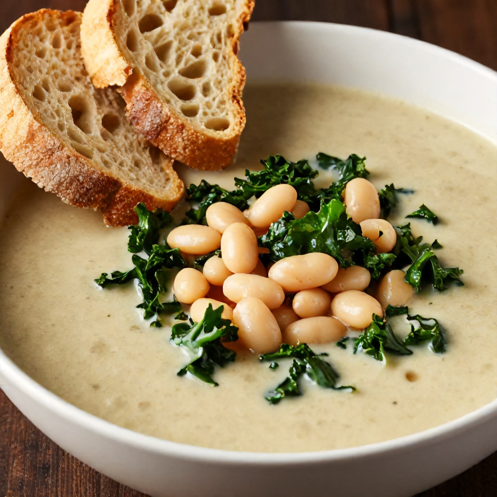 easy white bean kale soup