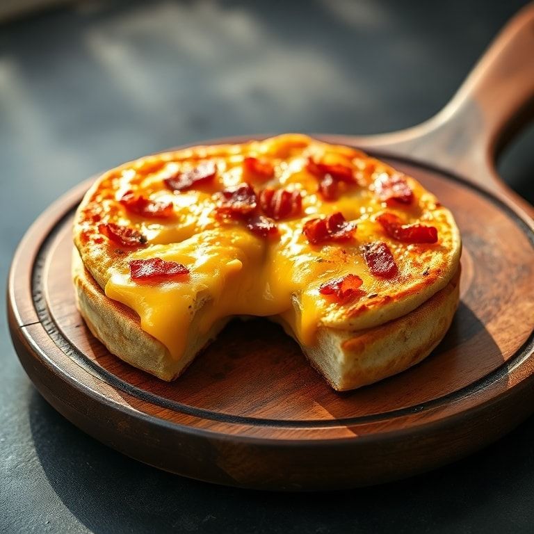 english muffin breakfast pizza