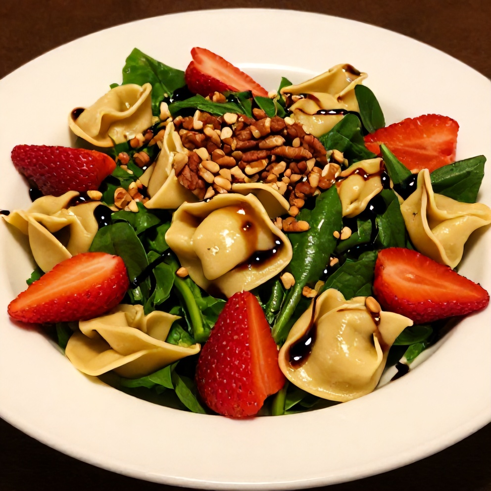 Plated Fresh Apple Tortellini Salad