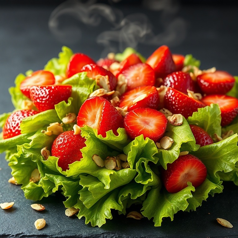 Fresh Strawberry Crunch Salad