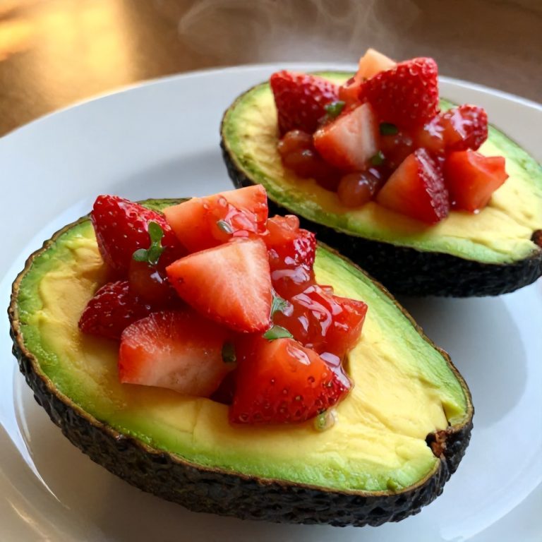 Strawberry Salsa Stuffed Avocados