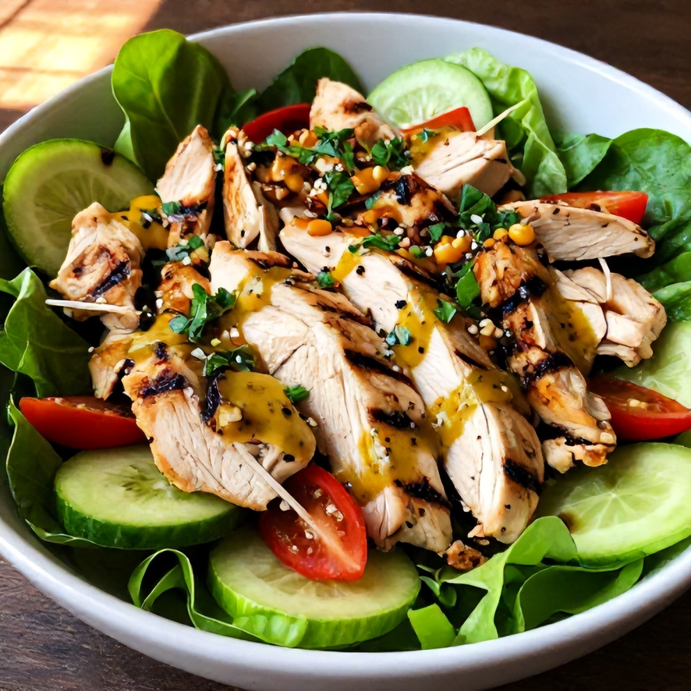 grilled mediterranean chicken salad