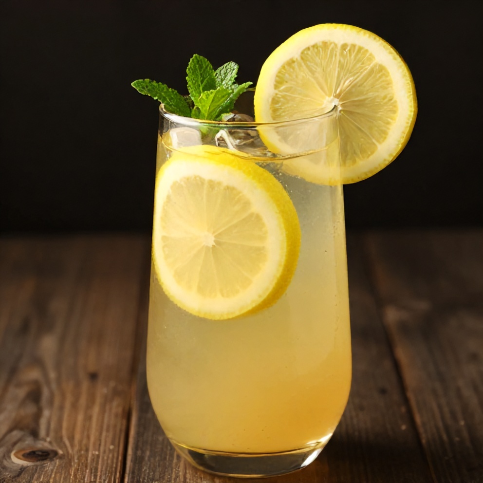 Guava White Tea Lemonade in Glass