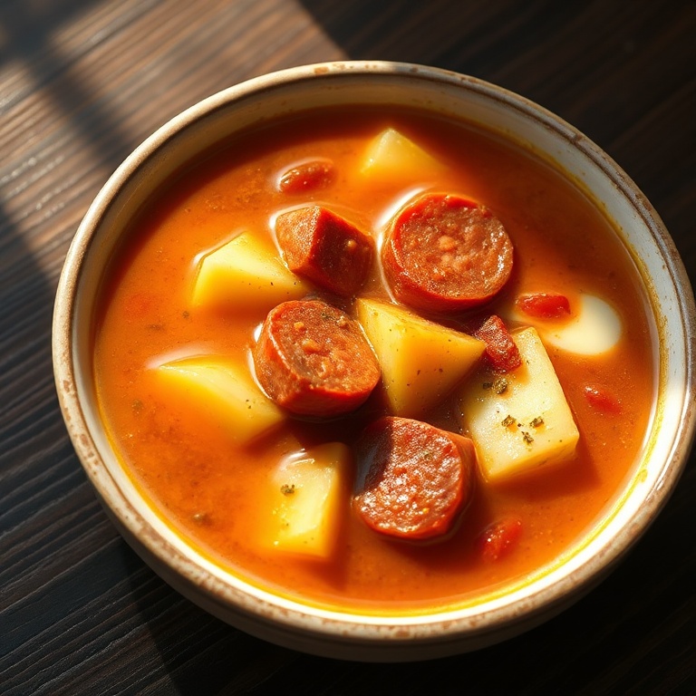 hearty spanish chorizo soup