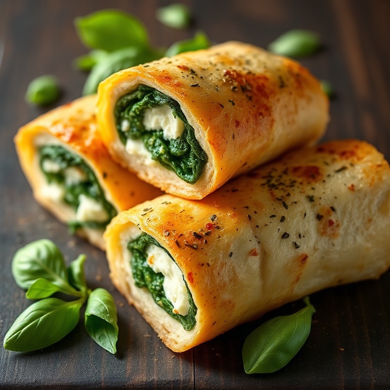 herbed ricotta stuffed chicken rolls