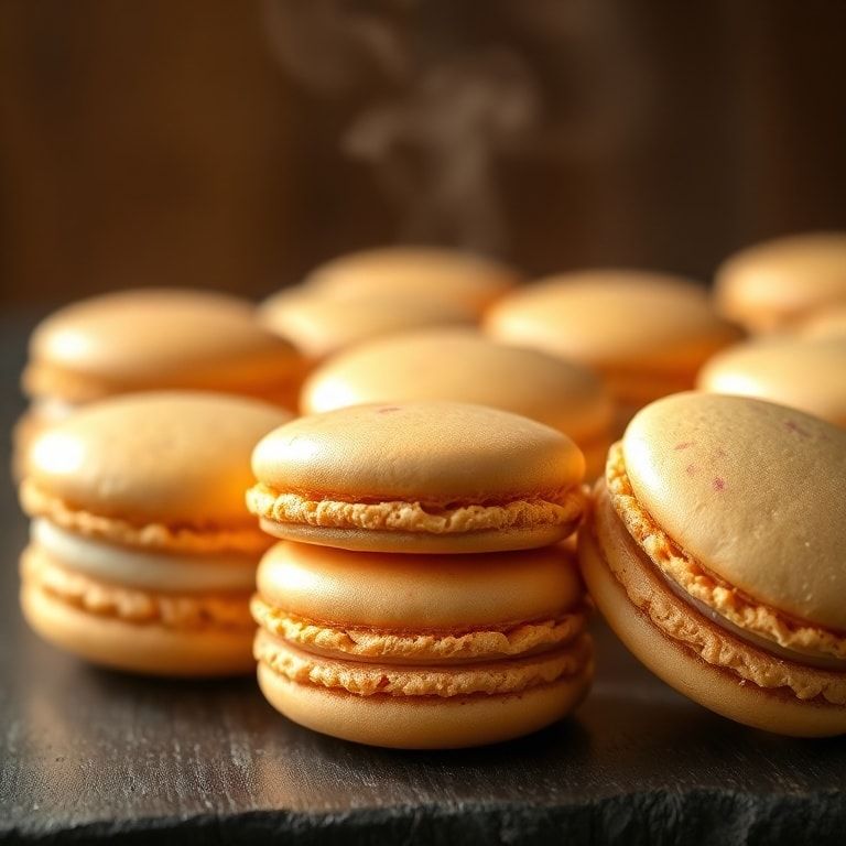 homemade raspberry macarons