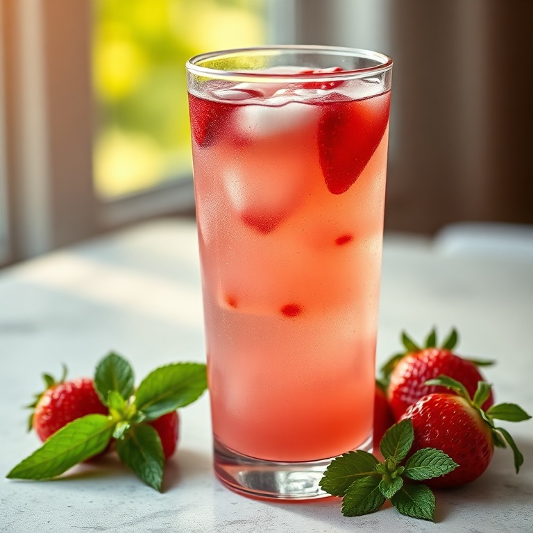 homemade strawberry soda
