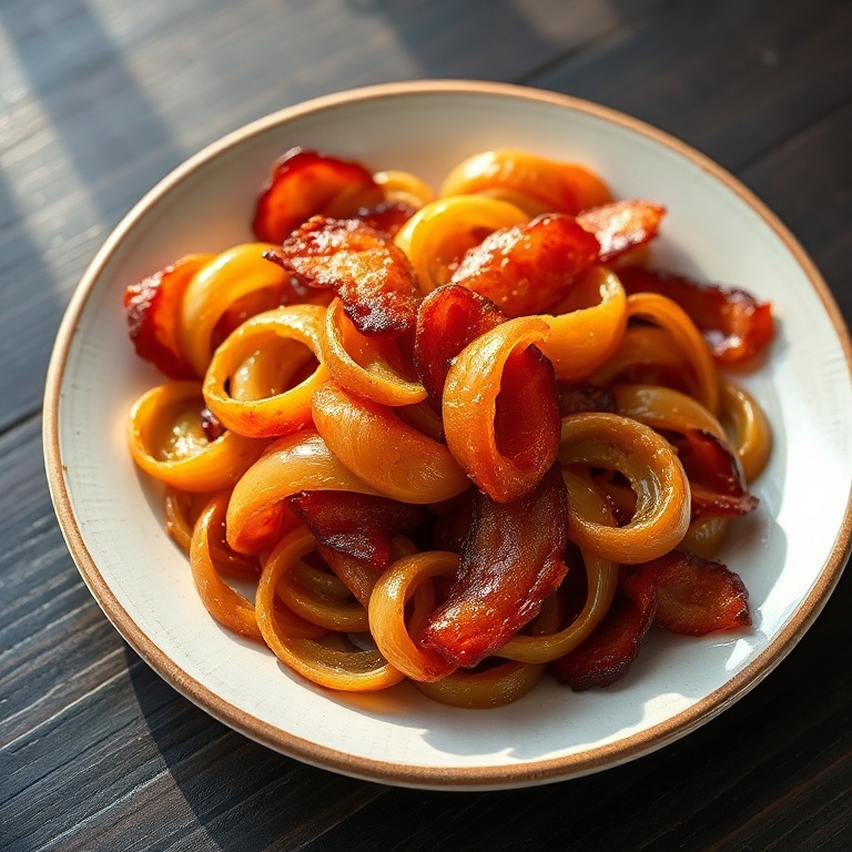 Honey glazed shallots