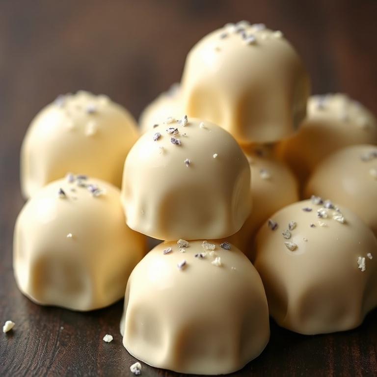Honey Lavender White Chocolate Truffles