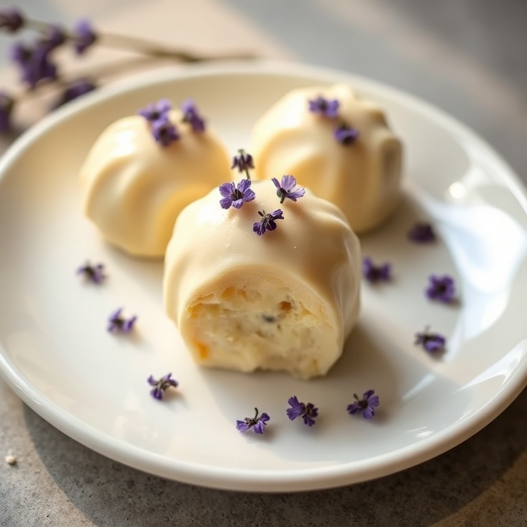 Honey Lavender White Chocolate Truffles