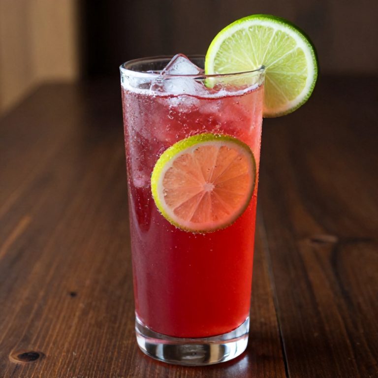 Keto Hibiscus Lime Sparkling Water