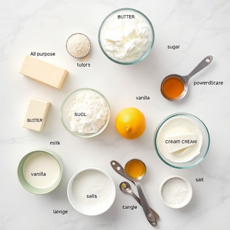Ingredients for Lemon Creamy Truffles