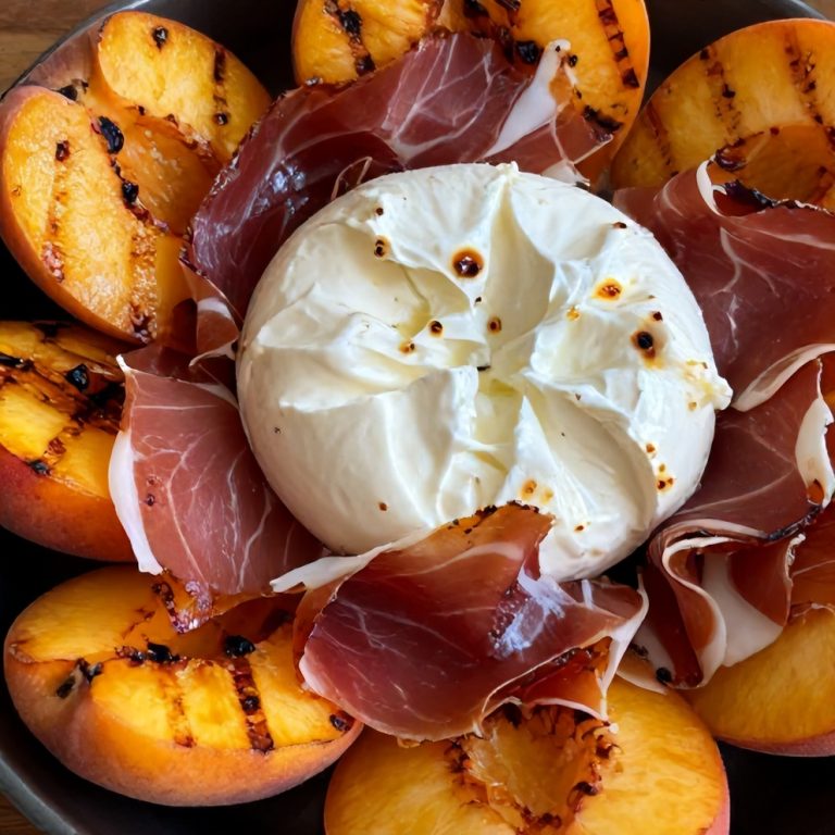 Mediterranean Grilled Peach Salad