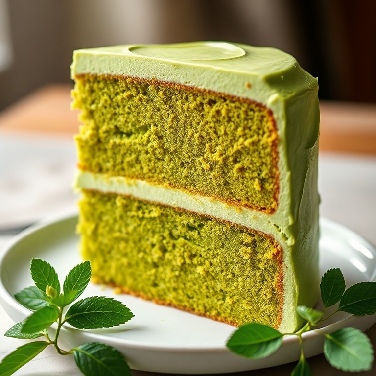 moist matcha cake