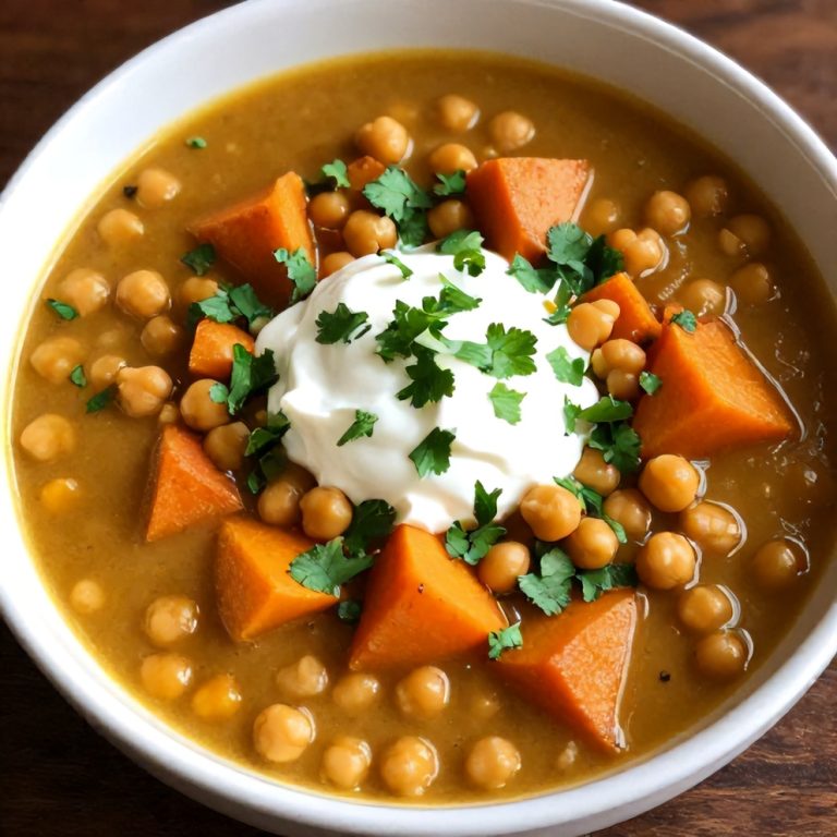 Moroccan Sweet Potato Chickpea Soup
