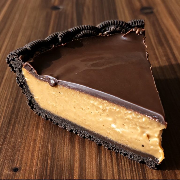 no-bake chocolate peanut butter pie