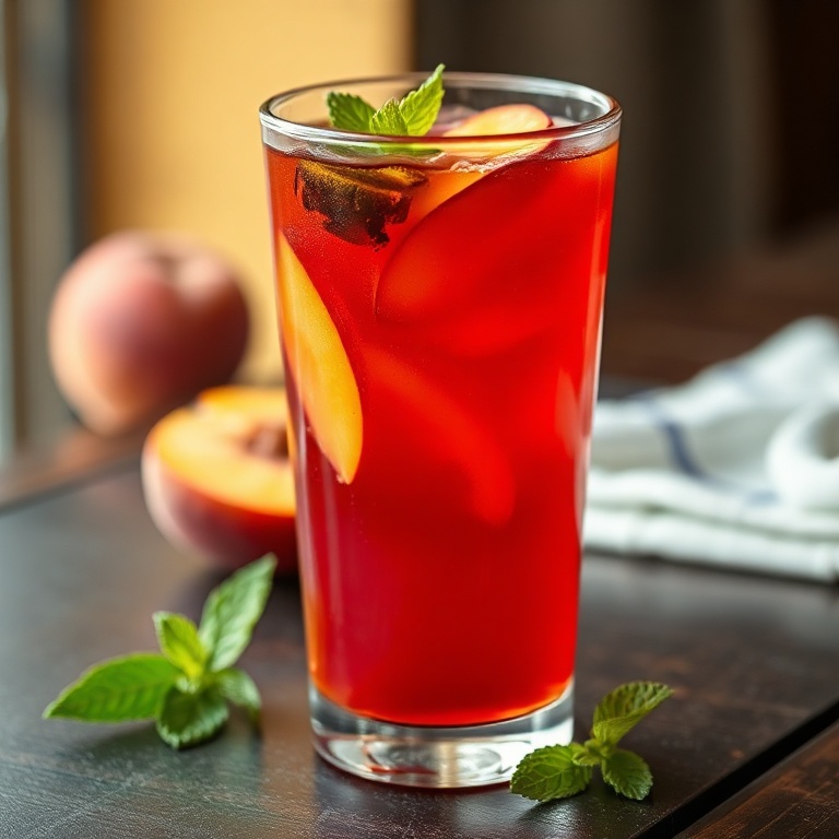 Peach Hibiscus Tea