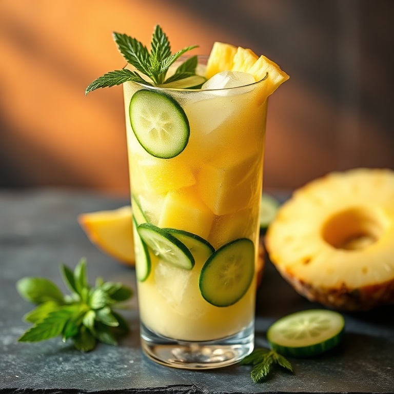 pineapple cucumber agua fresca