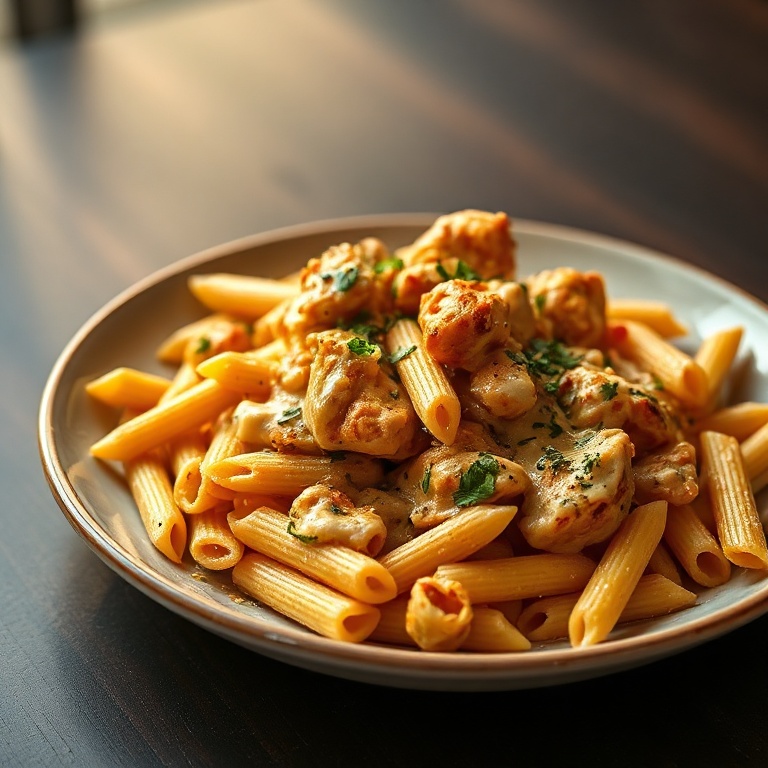 Quick Cajun Chicken Penne Pasta