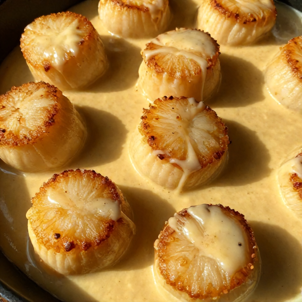 Quick Cajun Scallops