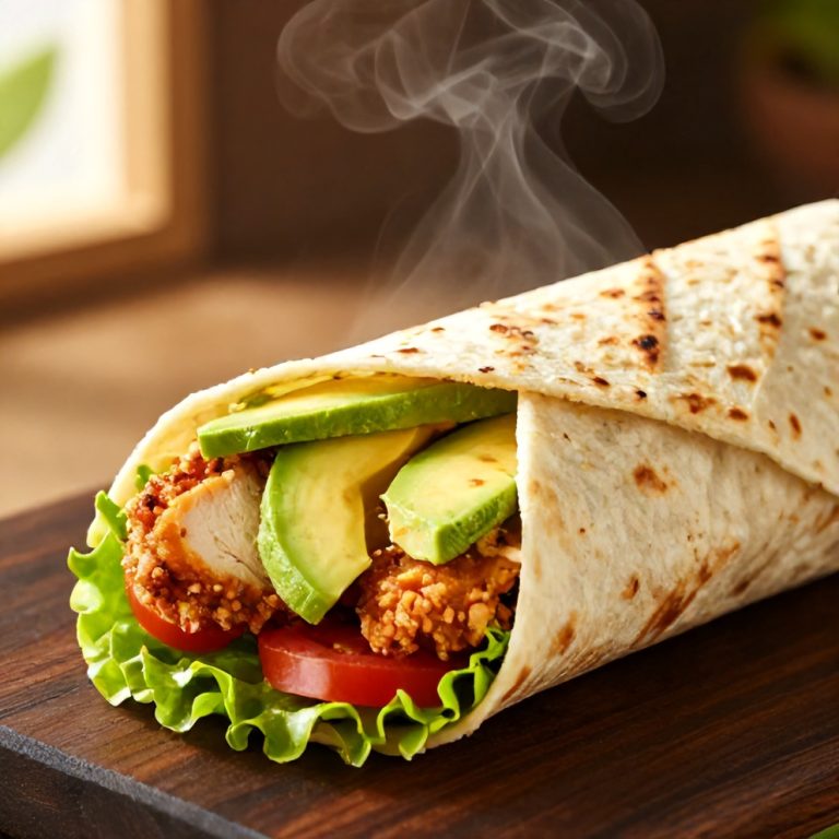 Quick Chicken Avocado Wrap