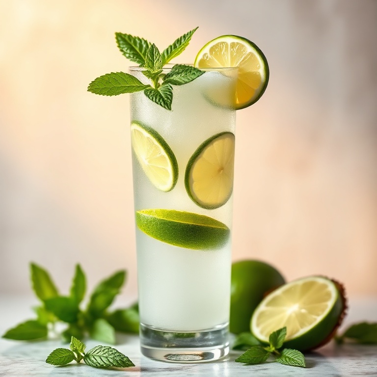 Refreshing Coconut Lime Drink