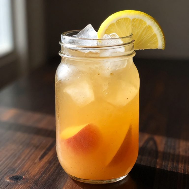 Refreshing Peach Ginger Lemonade