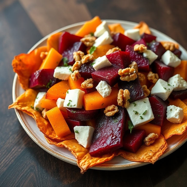 Roasted Beet and Sweet Potato Salad