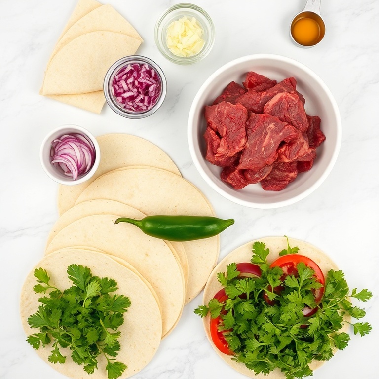 Ingredients for Skirt Steak Tacos