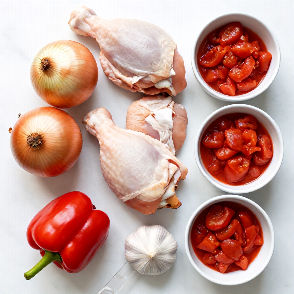 Raw Ingredients for Slow Cooker Cajun Butter Chicken