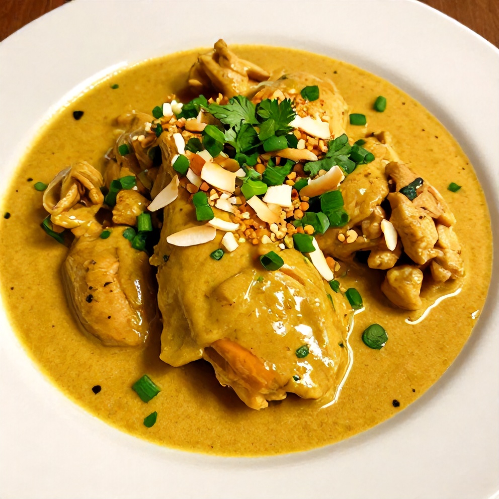 Finished Slow Cooker Chicken Curry