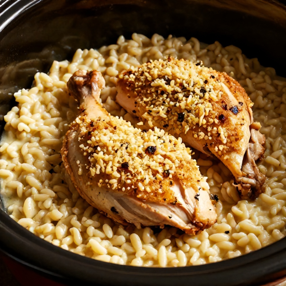 Slow Cooker Parmesan Herb Chicken