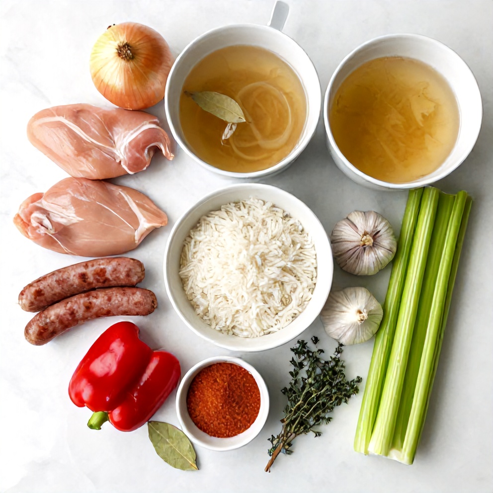 Raw Ingredients for Southern Chicken Bog