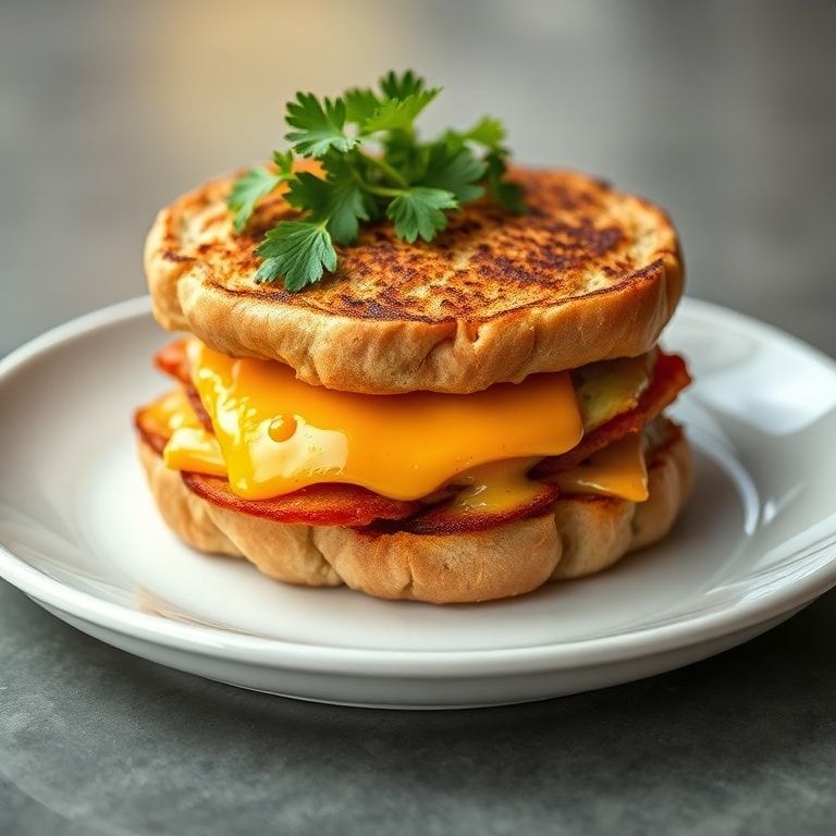 Finished Spicy Chipotle Breakfast Sandwich