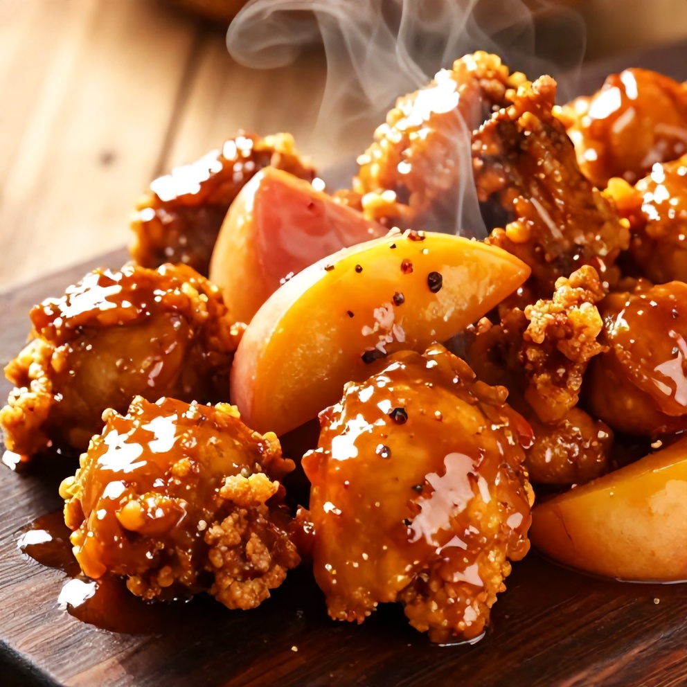 Spicy Jalapeño Peach Chicken