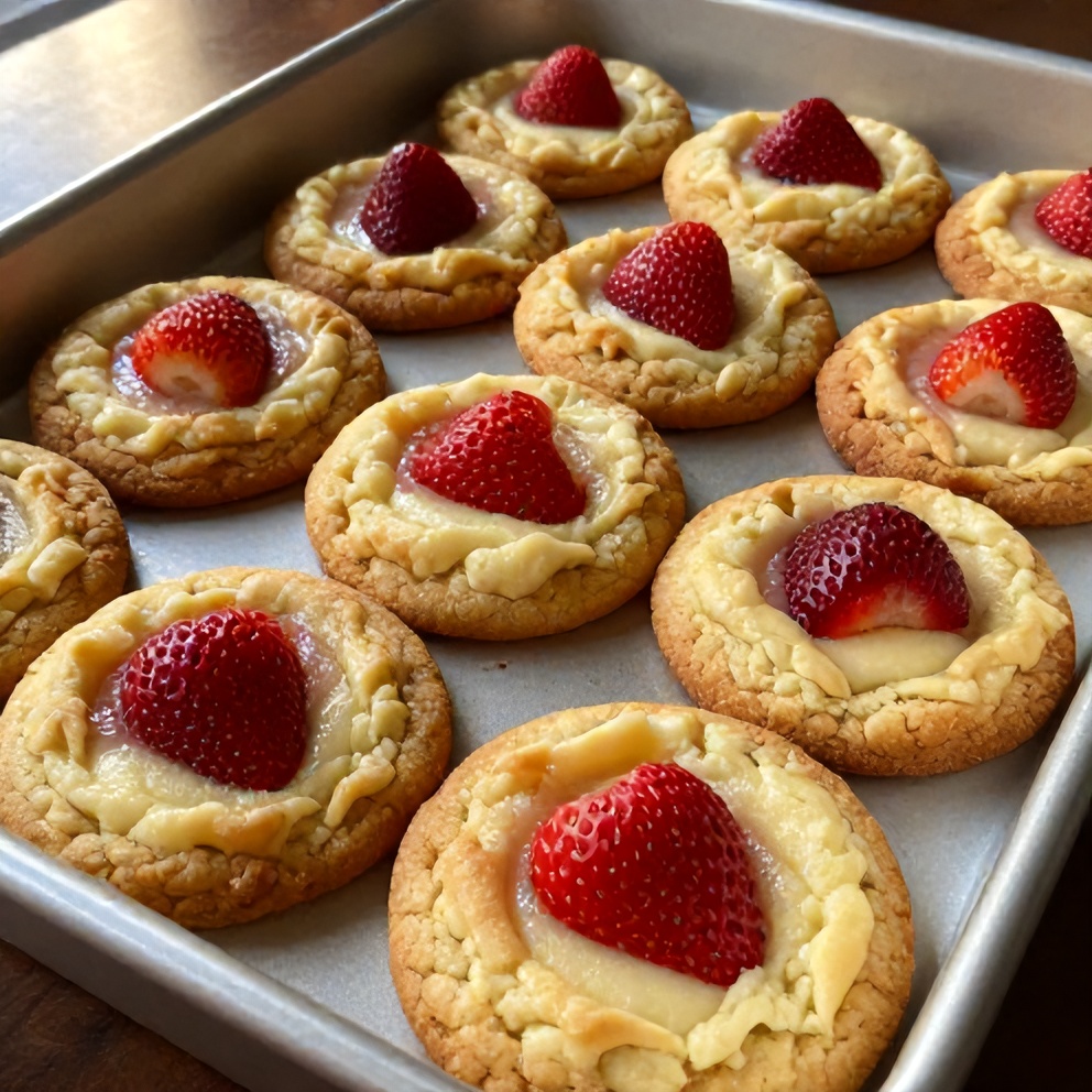 Strawberry Cheesecake Cookies