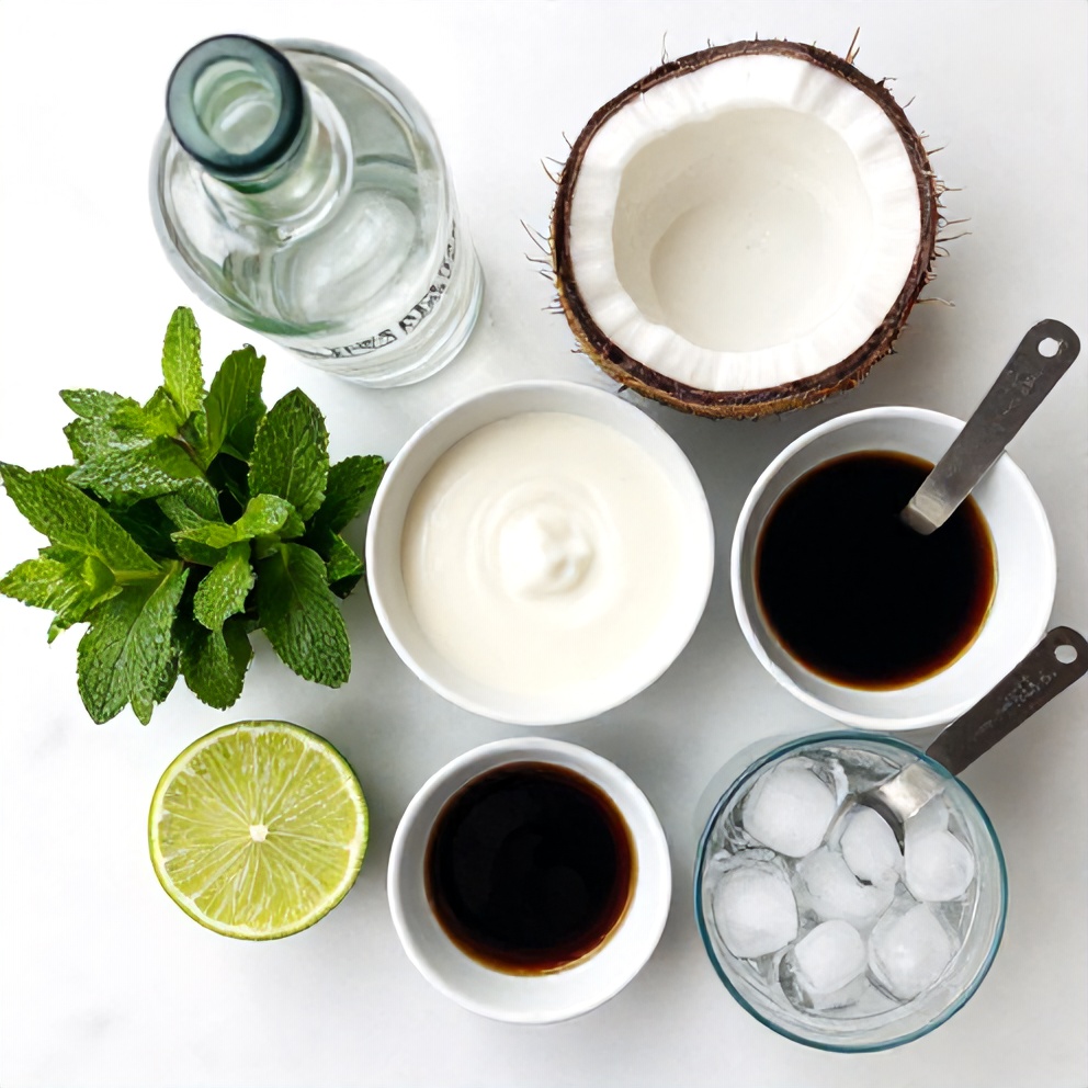 Ingredients for White Christmas Mojito