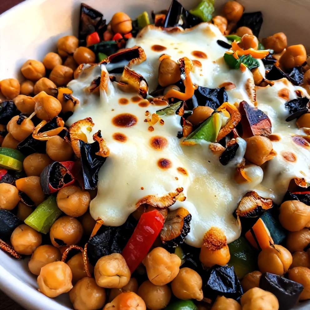roasted veggie chickpea bowl
