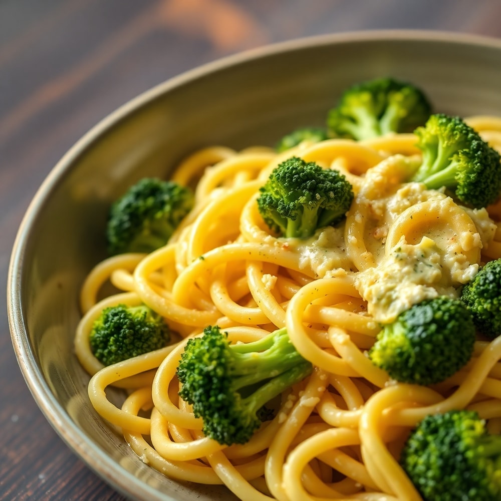 Mafaldine Pasta Limone with Broccoli