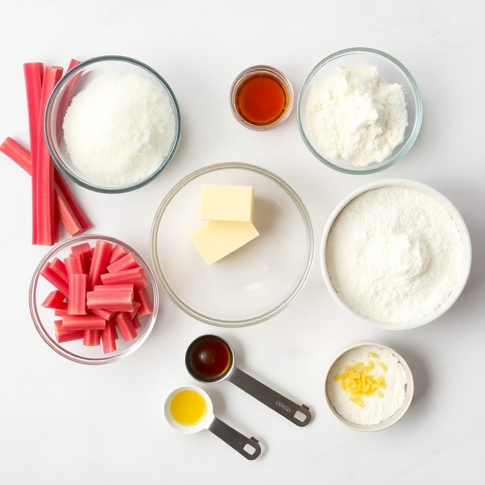 Rhubarb Bars Ingredients