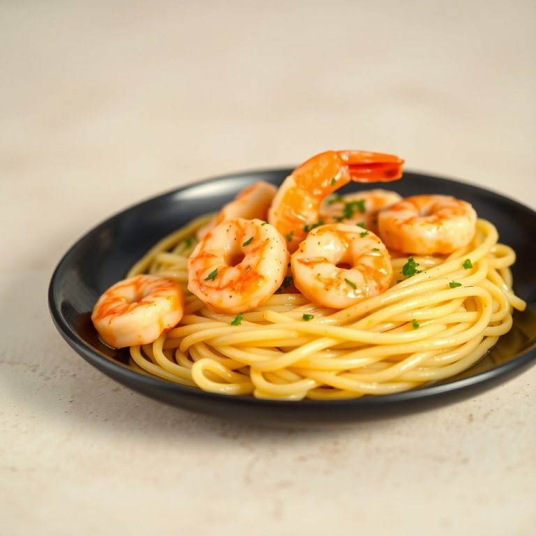 creamy garlic shrimp