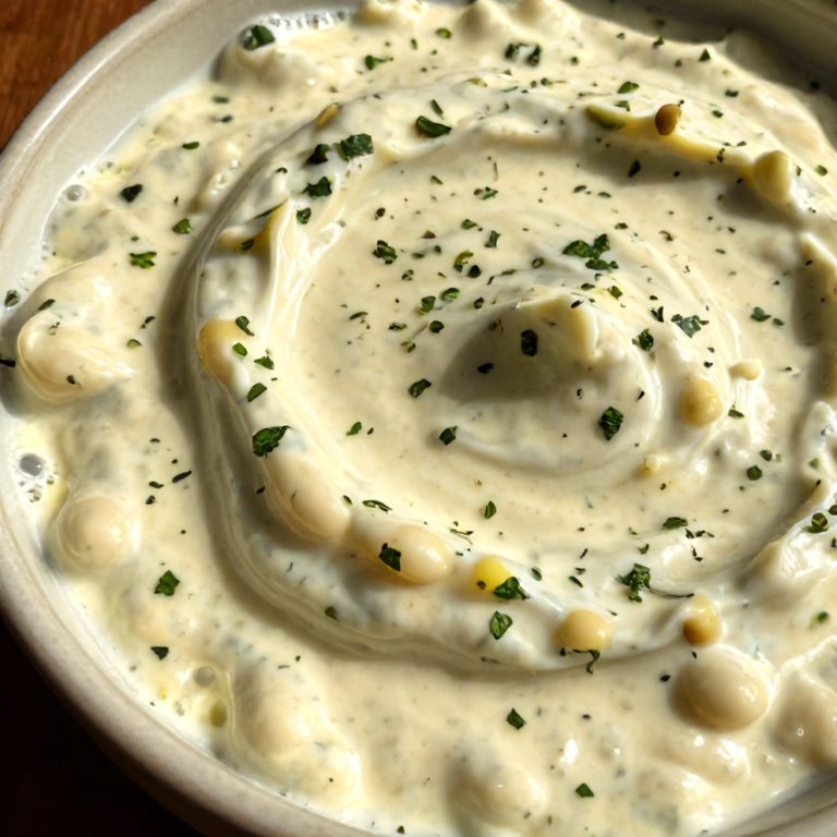 creamy lemon herb white bean dip