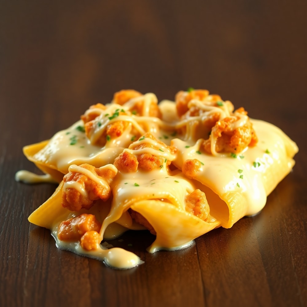 Creamy Mozzarella Garlic Butter Chicken Bowties